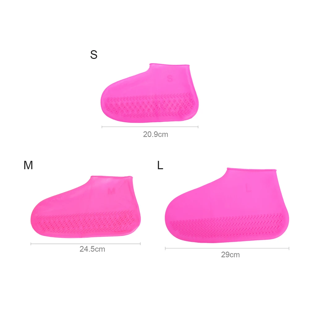 

Silicone Material Boot Waterproof Shoes Cover Protect Shoes Outdoor Rainy Days Reusable Durable Non-Slip Unisex Cycling Bike