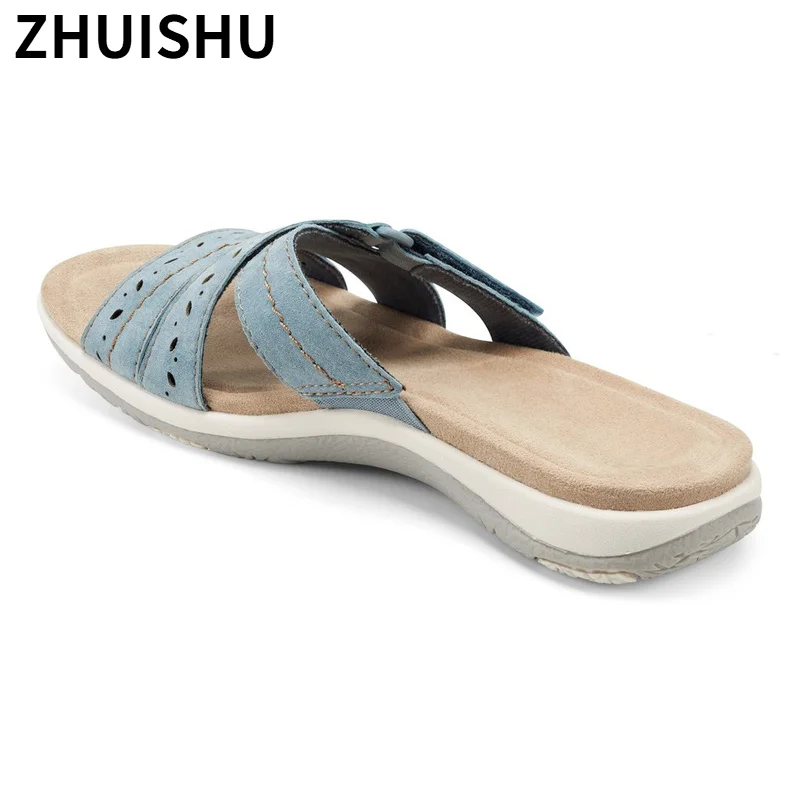 

Summer Women's Slippers 2021 Fashion Open Toe Casual Women's Shoes Wedges Outdoor Beach Women Sandals Rubber Zapatos Mujer