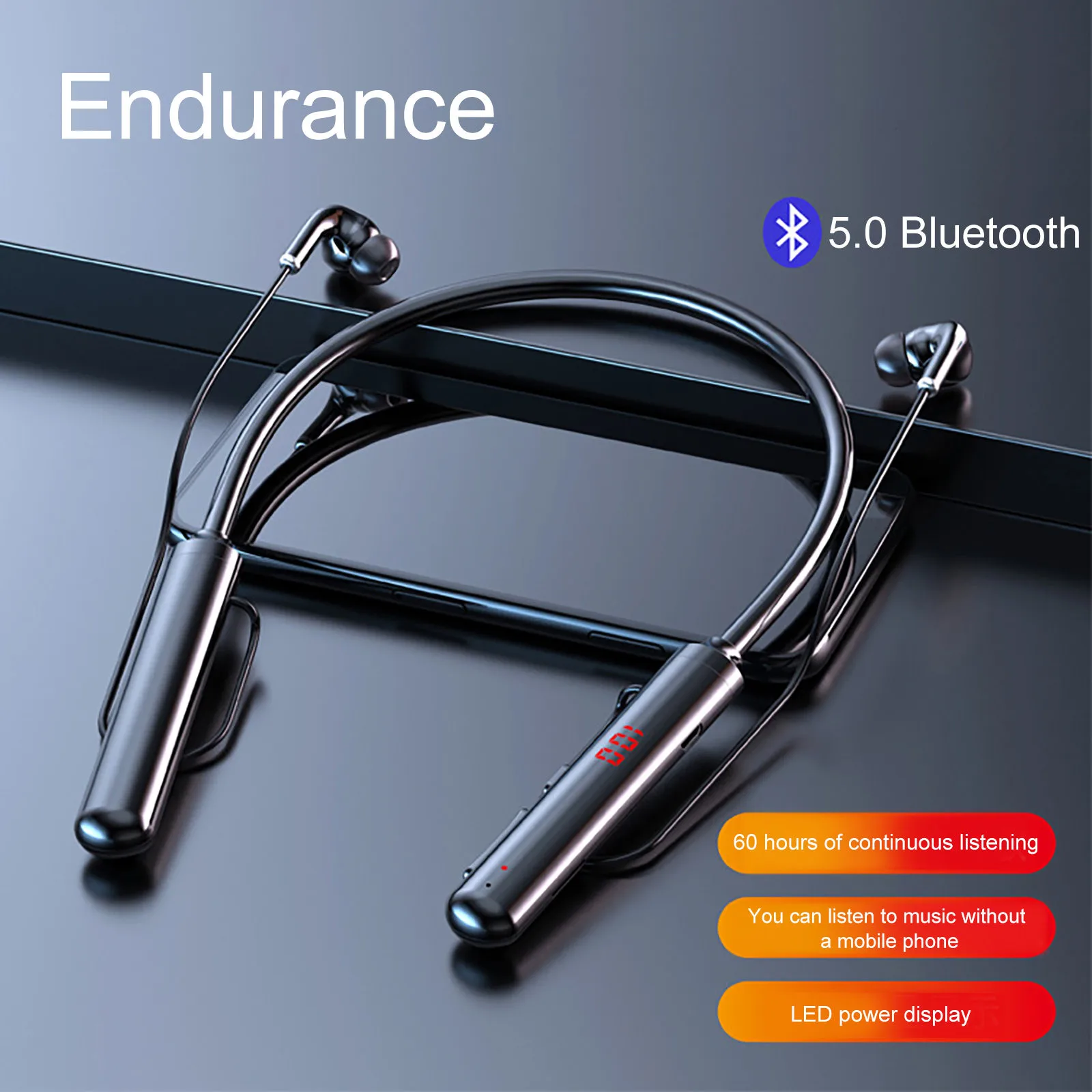 Новые беспроводные наушники с подвесной шеей спортивные вкладыши для фитнеса и