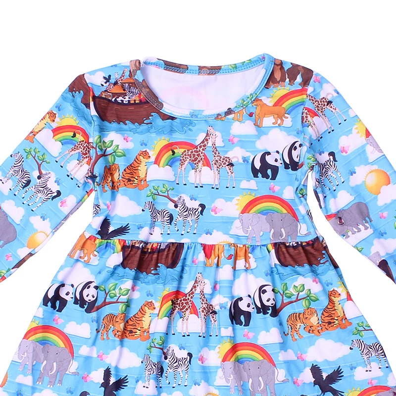 Осенне-зимняя одежда для детей с милым животным принтом Зоопарк классическое