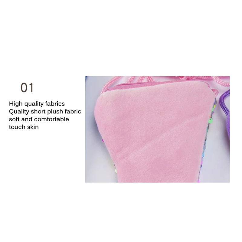 Детская сумка через плечо с блестками двухцветный кошелек для мелочи рыбьим