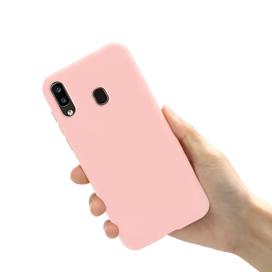 Цветной чехол из ТПУ для Samsung A10 A20E A30 A50 A40 A60 A70 M10 M20 M30 матовый A9 A7 A6 + Plus 2018 телефона |