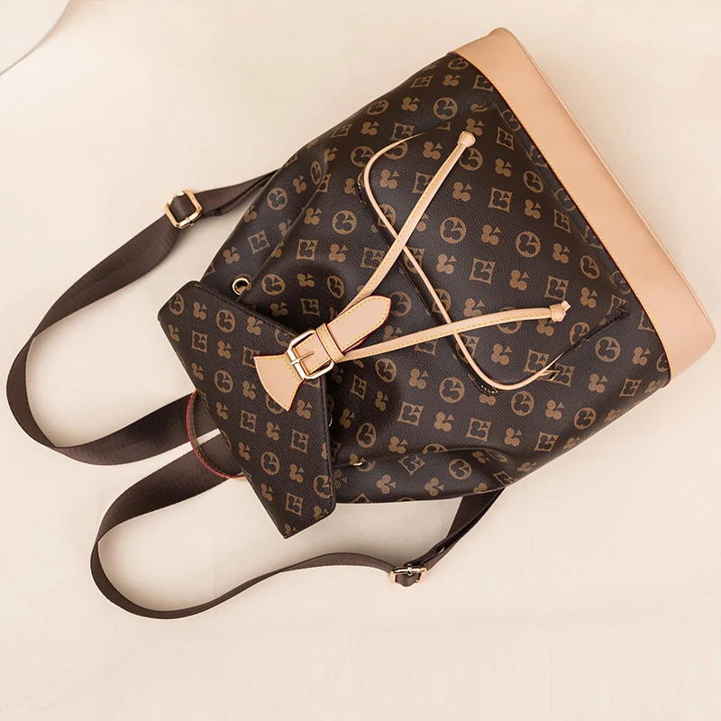 

Fashion Printed Leather Women Backpack Fashion Large-capacity Travel/School Bag for Female