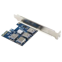 usb 3 0 pci e express 1x to 4x 8x 16x extender riser card board adapter pcie 1 to 4 usb convertor graphics video card for miner
