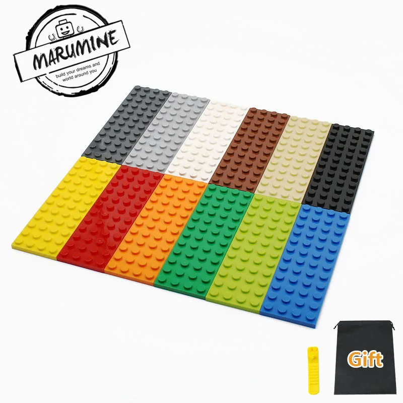 MARUMINE, 4x12 точек, базовая пластина, частицы, строительные блоки, 3029 кирпичей, набор для детей, сделай сам, классические обучающие игрушки для мальчиков и девочек