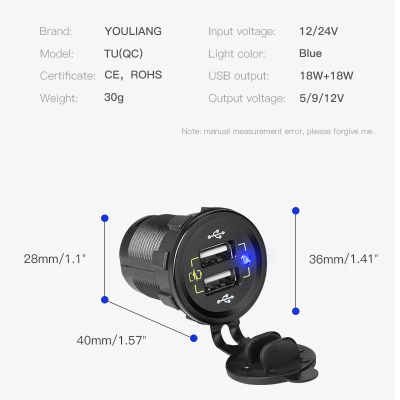 DC 12V до 5V 3A адаптер питания QC 2 порта USB автомобильный мобильный телефон 3 0 гнездо