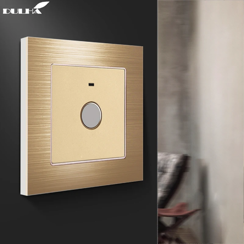 Золотой настенный светильник с таймером и датчиком задержки Роскошная атласная