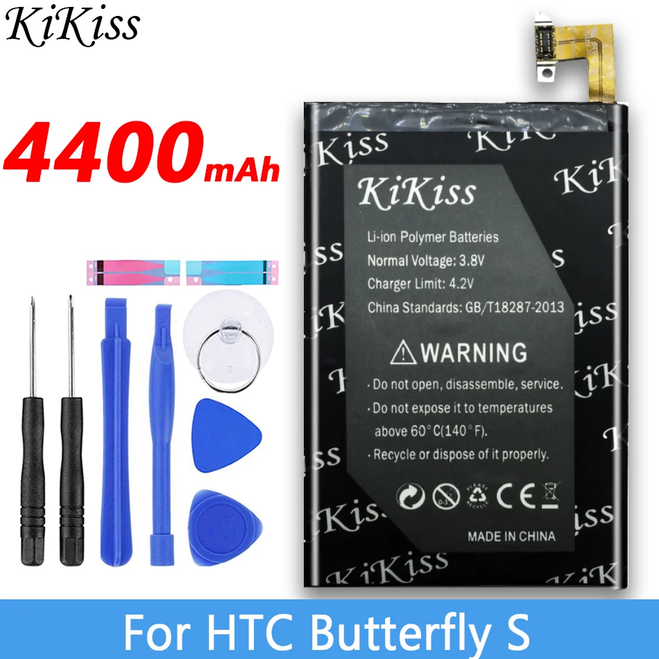 Аккумулятор большой емкости 4400 мАч BO68100 для HTC Butterfly S 9088 901E 901S 9060 919D аккумулятор