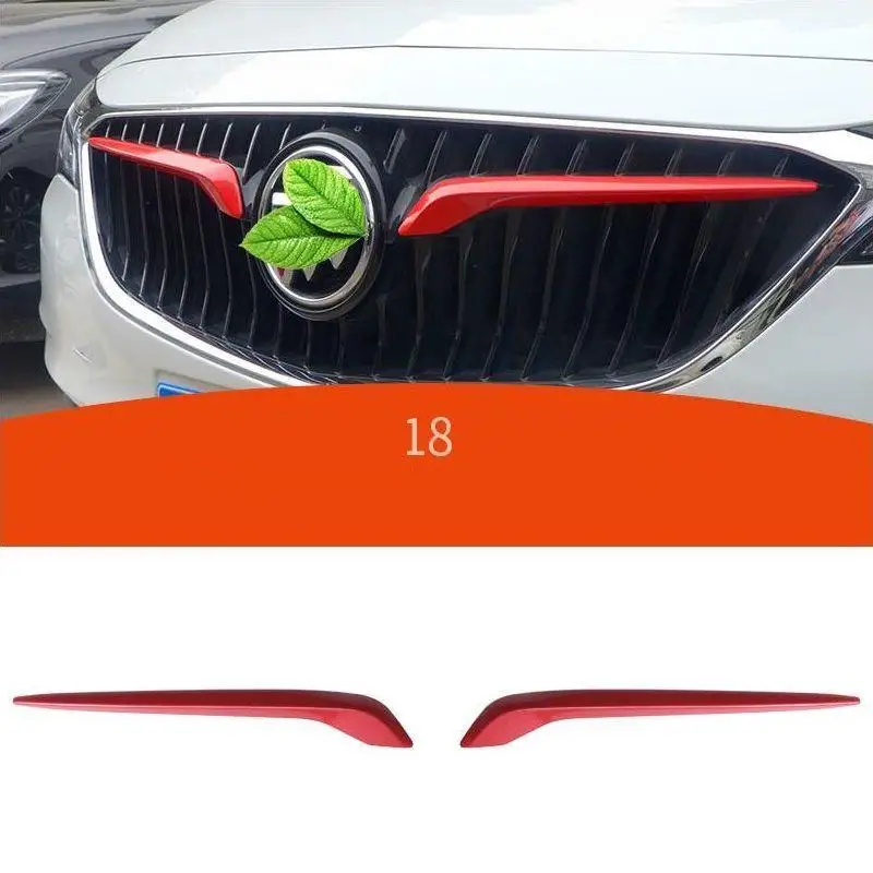 Кузова передний бампер решетка наружная Automovil автомобильный модифицированный аксессуар отделка наклейка полосы Чехлы 18 для Buick Excelle GX - Цвет: Version K