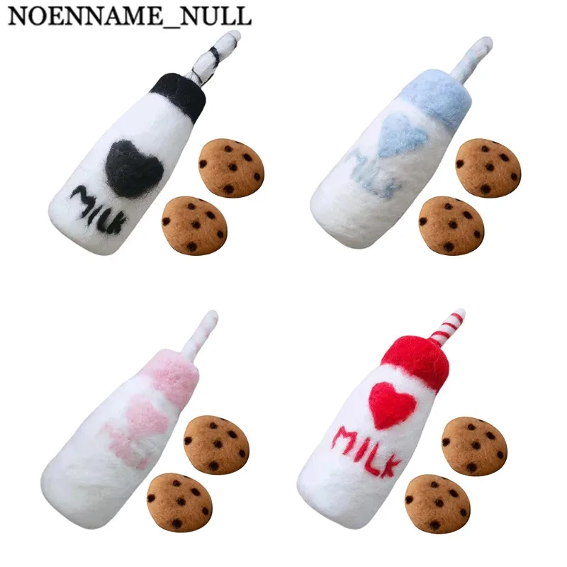 

DIY Baby Wool Felt Milk Bottle+Cookies Decorations Newborn Photography Props Infant Photo Shooting Accessories Home Party Orname