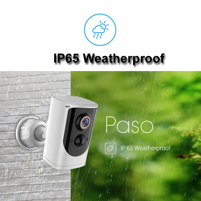 IP-камера EKEN с солнечной батареей 1080P Wi-Fi IP65 водонепроницаемая HD | Безопасность и