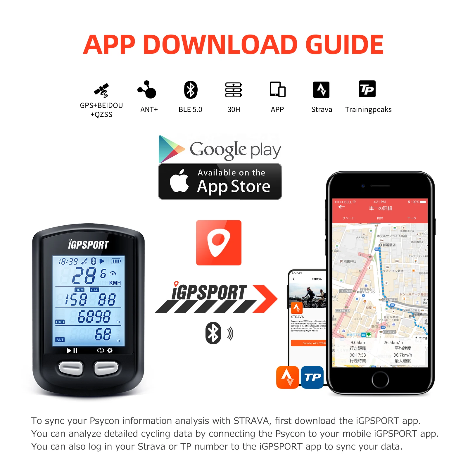 I GPS порт iGS10S с поддержкой велосипедный компьютер i 10 s Дорожный/горный велосипед