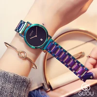 womens watch personality color ladies watch simple quartz watch with calendar women