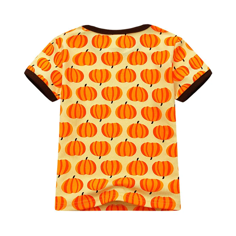 Футболка с рисунками для маленьких мальчиков Детская летняя футболка короткими