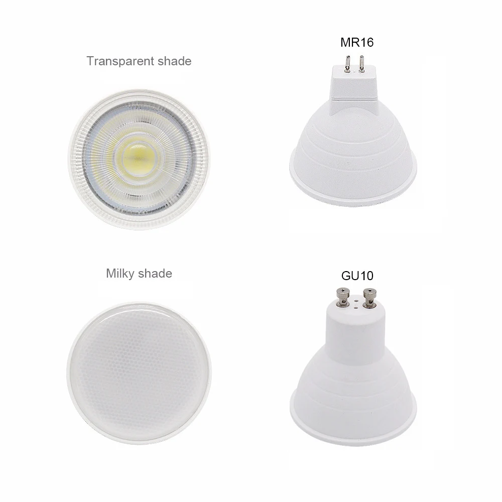 1 шт. светодиодный светильник с лампочкой GU10 MR16 GU5.3 6W 220V COB Чип угол луча 120 24
