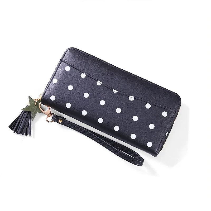 PACGOTH новинка модный клатч из искусственной кожи в горошек кошельки для женщин