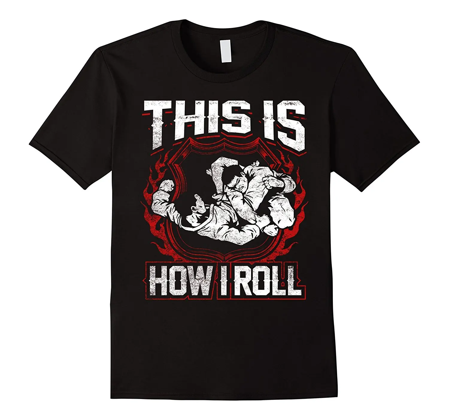 

2020 summer style Fashion Mens How I Roll Brazilian Jiu Jitsu T-shirt Tee shirt 7248M