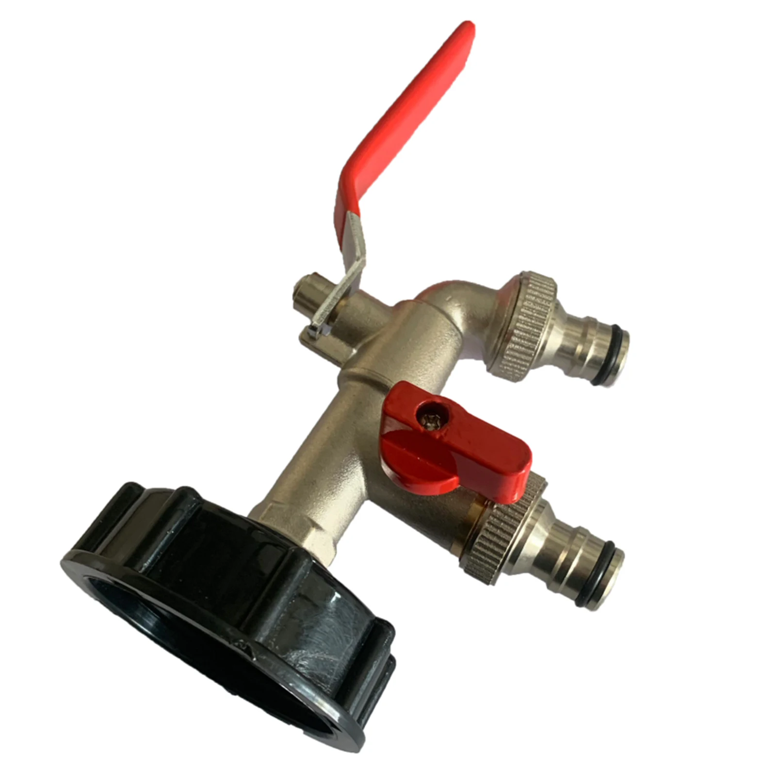 

Адаптер резервуара IBC S60X6 с крупной резьбой, 1/2 дюйма, стандартный смеситель с двойным выходом, инструмент для установки резервуара для воды