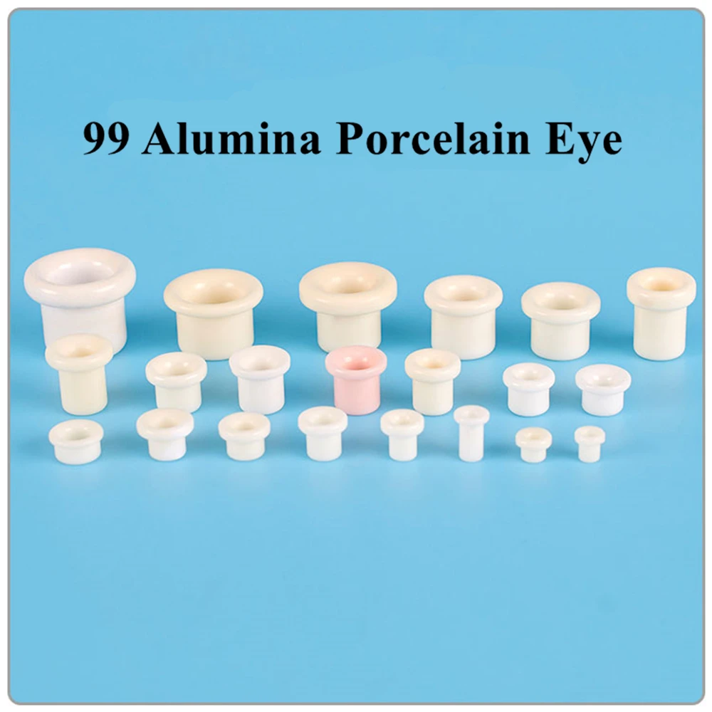 

20PCS 99 alumina wear-resistant porcelain eye ceramic wire stranding machine twisted bow twisted copper textile ceramic beads