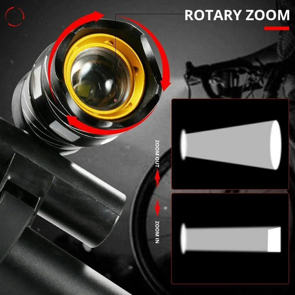 

Bright Bicycle Light USB Rechargeable Bicycle Front Headlight Rear Taillight Waterproof Cycling Flashlight Bike Accessories