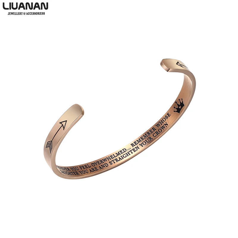 Браслет-манжета из нержавеющей стали ювелирные изделия подарок для внучки