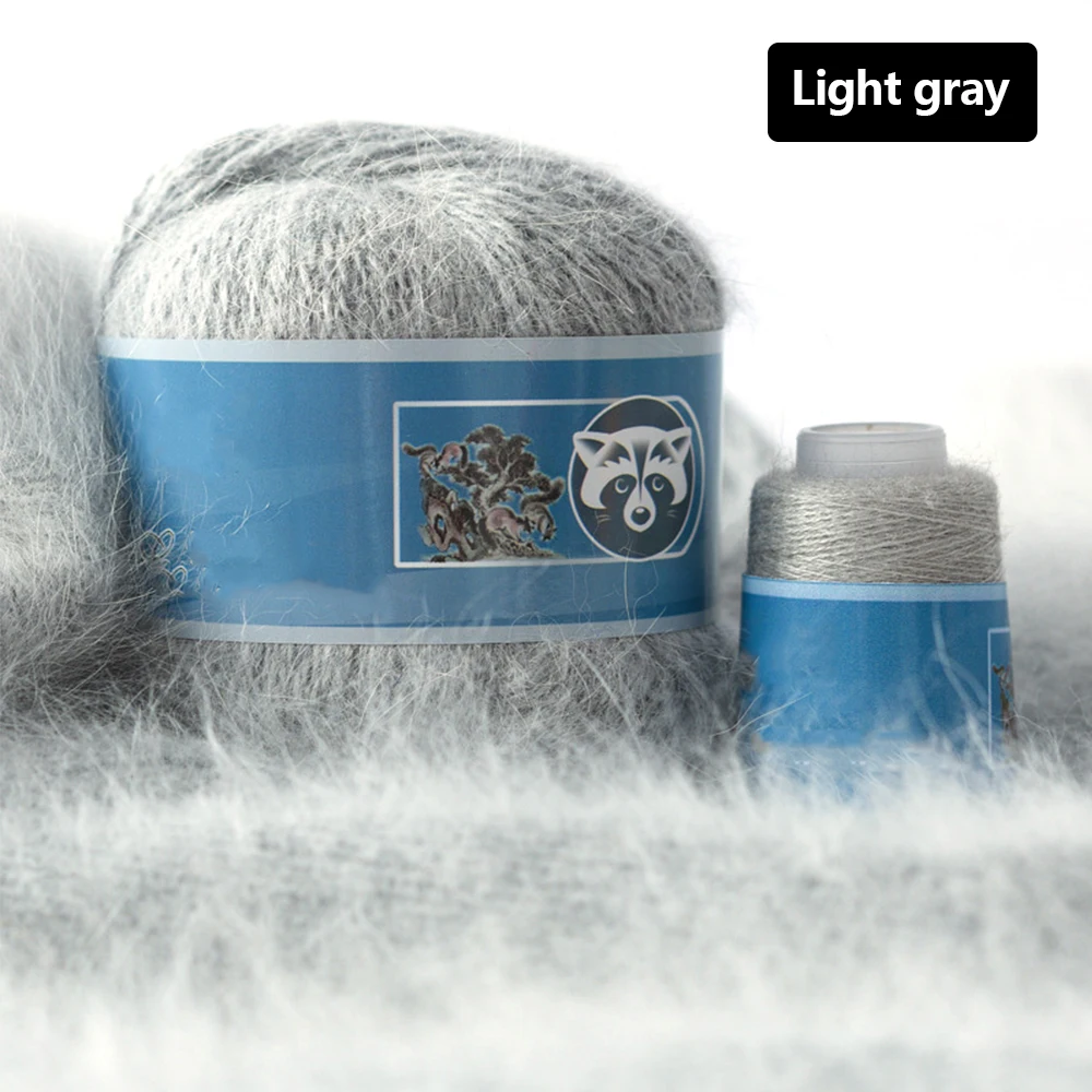 

50+20g/Set Long Plush Mink Cashmere Yarn Fine Quality Hand-Knitting Thread For Woman Cardigan Scarf Suitable пряжа DIY Xmas Gift