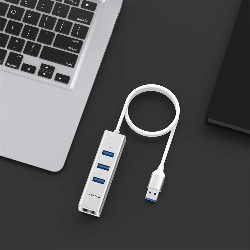 Хаб USB 3 0 с портами гигабитная сеть Ethernet RJ45 LAN адаптер совместимый MacBook Air/Pro более