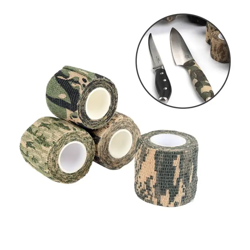 

4.5m Hunt Disguise Elastoplast Camouflage Elastic Wrap Tape Outdoor Self Adhesive Sport Protector Ankle Knee Finger Arm Bandage