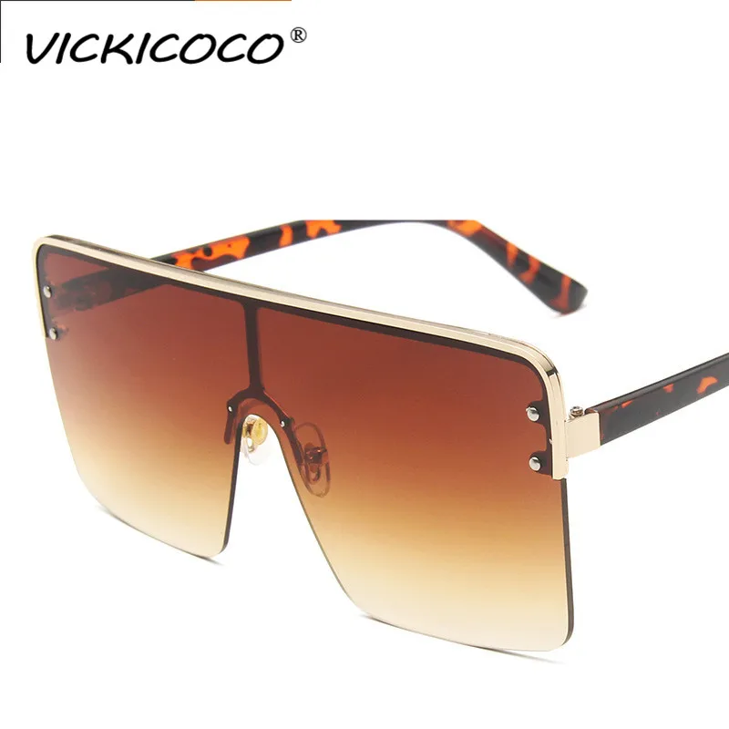 

Vintage Oversized Square Sunglasses Women 2021 Brand Designer Fashion Gradient Blue Pink Sunglasses For Women Men Eyewear UV400