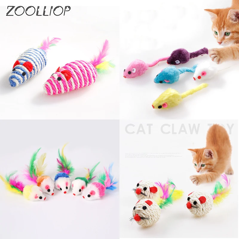 Кошачья интерактивная игрушка палочка перо с маленьким колокольчиком мышь