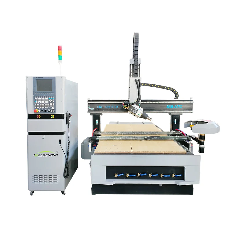 

atc cnc 4 axis automatic tool changing wood router 1325 2030 4*8ft 3d cnc wood carving router furniture making machine