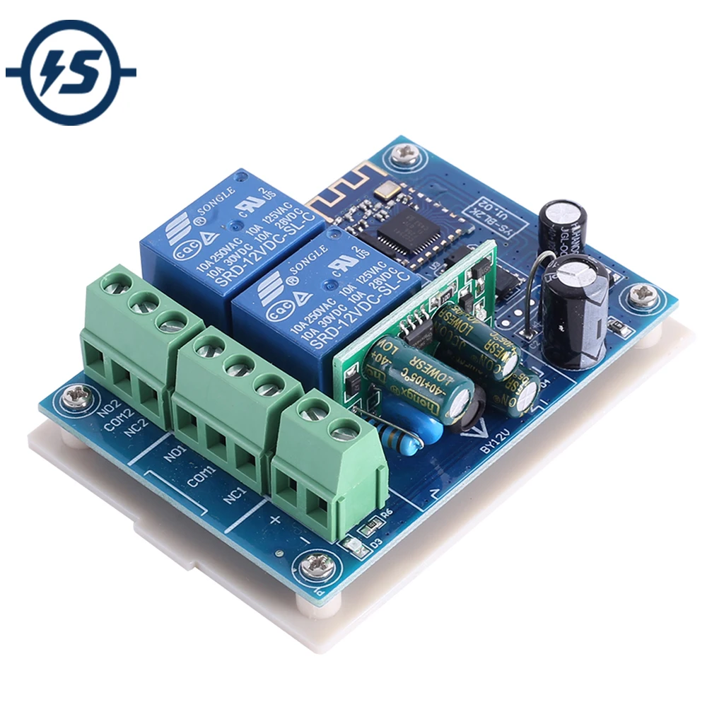 2 канальный беспроводной модуль реле Bluetooth 220 В переменного тока 8 А бит