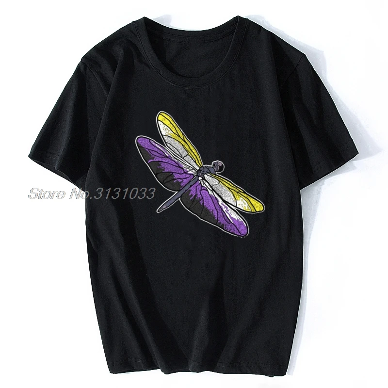 Футболка унисекс в стиле ЛГБТ с надписью Dragonfly |