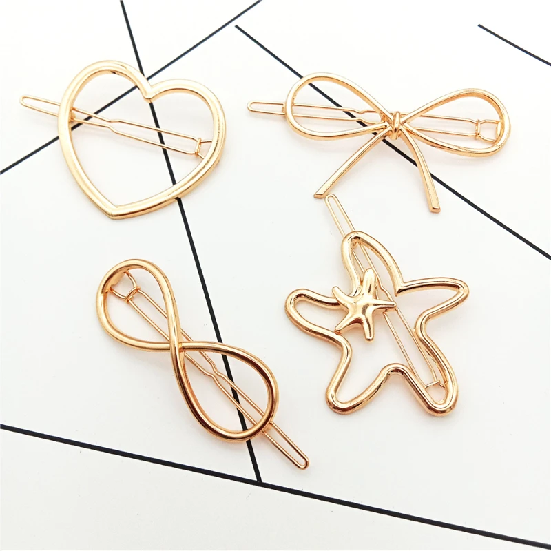 KSRA модная заколка для волос женщин Элегантный дизайн треугольная Луна губ