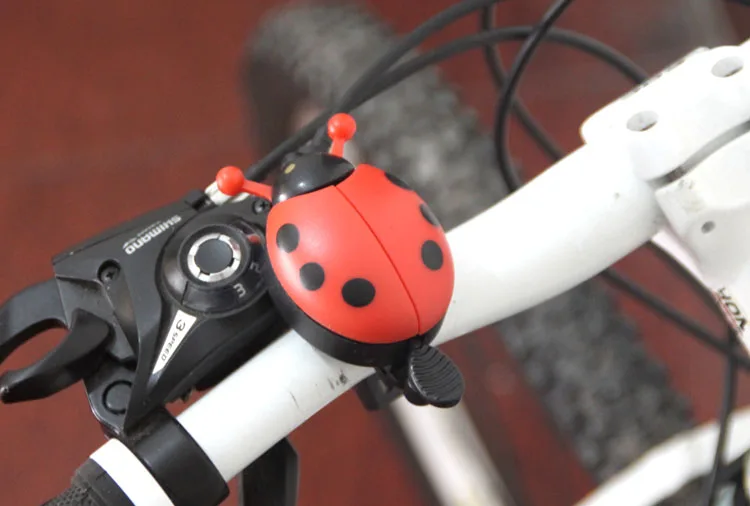 4-Цвет детей взрослый велосипедный звонок в виде божьей коровки мульти Цвет Жук