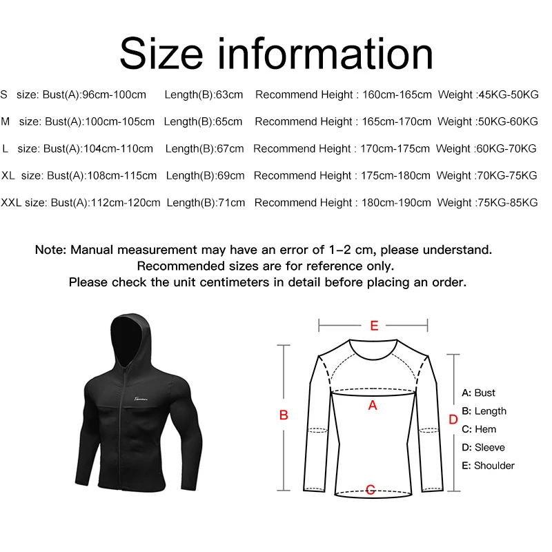 Куртка мужская для бега на молнии с капюшоном спортивная рубашка длинным рукавом