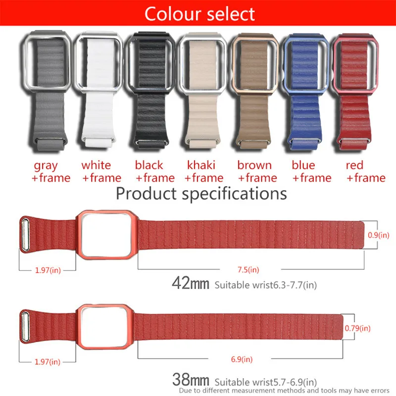 Ремешок для часов из натуральной кожи Apple Watch браслет 42 мм 38 подходит iwatch серии 3 2 1