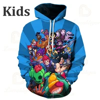 games kids hoodies leon shooting game 3d print hoodie sweatshirt boys girls harajuku cartoon star jacket tops teen clothes