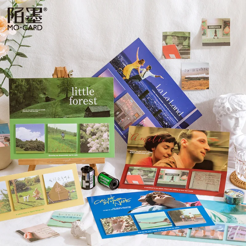 

Блокноты для записей в классическом стиле, 60 шт., милые канцелярские принадлежности, Набор стикеров для записей, школьные принадлежности