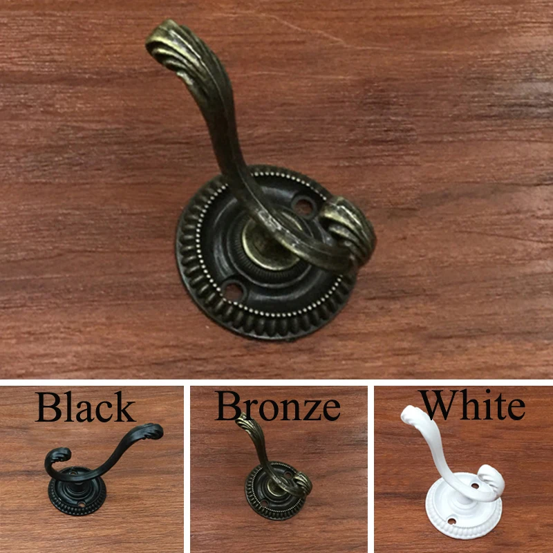 Античный крючок из цинкового сплава 3 цвета вешалка для ключей одежды пальто