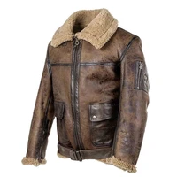 new fashion men motorcycle pu coat autumn winter leather jacket fake fur collar zipper outerwear male clothing