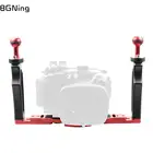 BGNing DSLR Дайвинг кран с двойной ручкой лоток l-образного кронштейна Перевозчик для спортивной экшн-камеры Go Pro действий Камера Корпус держатель чехол для подводной съемки