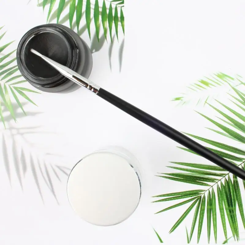 Saiantth изогнутая металлическая кисть для подводки глаз длинные деревянные Кисти