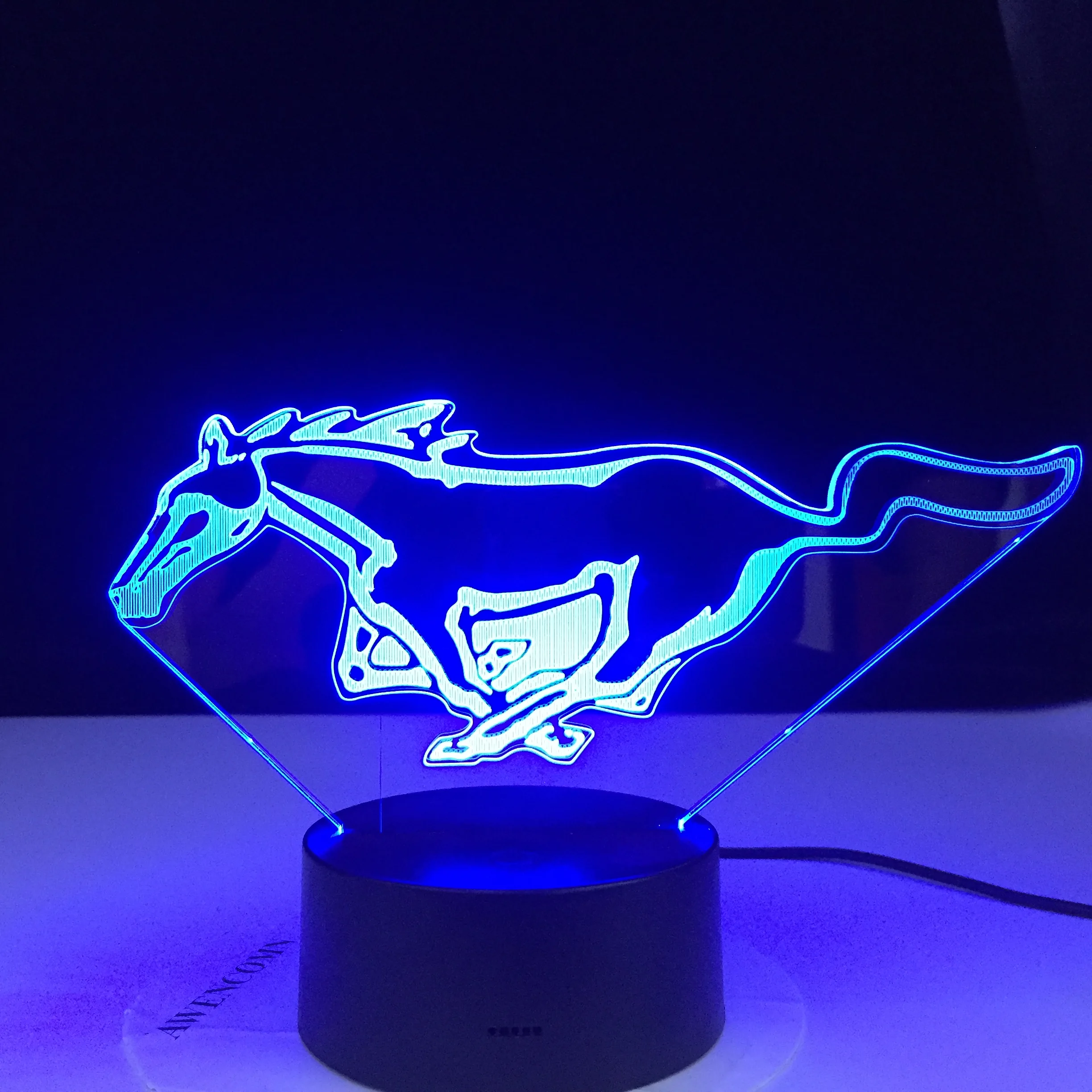 Светодиодный светильник для бега с лошадью меняющий цвет ночник USB новинка