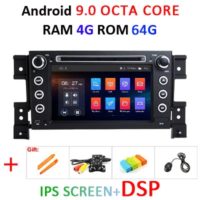 4G 64G 8 ядерный DSP ips 2 Din Android 9,0 автомобильный dvd-плеер gps Аудио для SUZUKI GRAND VITARA 2007-2013 автомобильный радио мультимедиа obd2 dvr - Цвет: 4G 64G IPS DSP