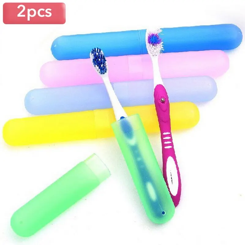 2 шт. портативный пылезащитный чехол для зубной щетки бытовой путешествия