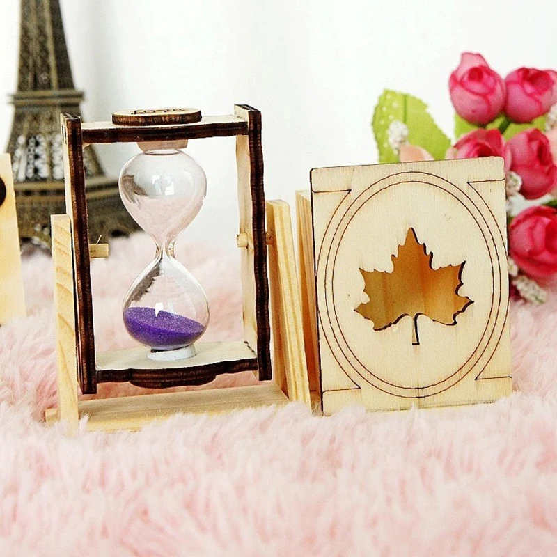 Подставка для ручек простая деревянная Одиночная ручка песочных часов держатель