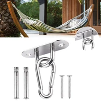 hammock hanging fixed buckle stainless steel ceiling mount bracket gymnastic rings yoga swing mounting supports hooks