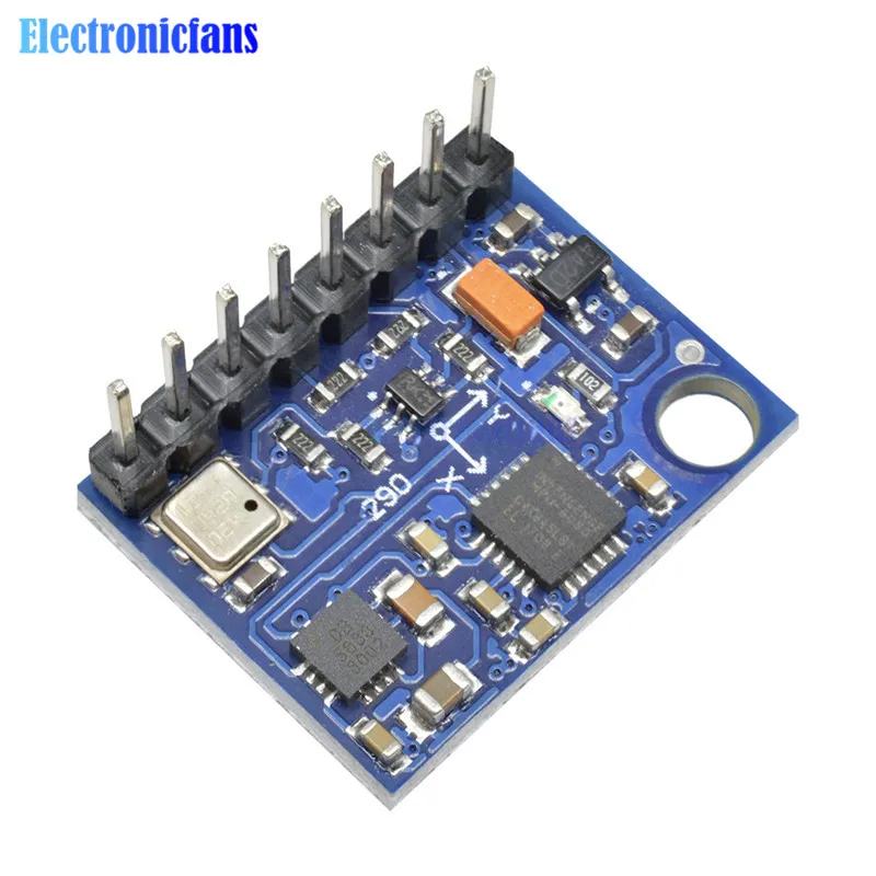 GY-87 I2C/IIC 10DOF MPU6050 HMC5883L BMP180 Sensor Board Module GY87 For Arduino 5V Power Built-in Filters High Accurancy | Электронные