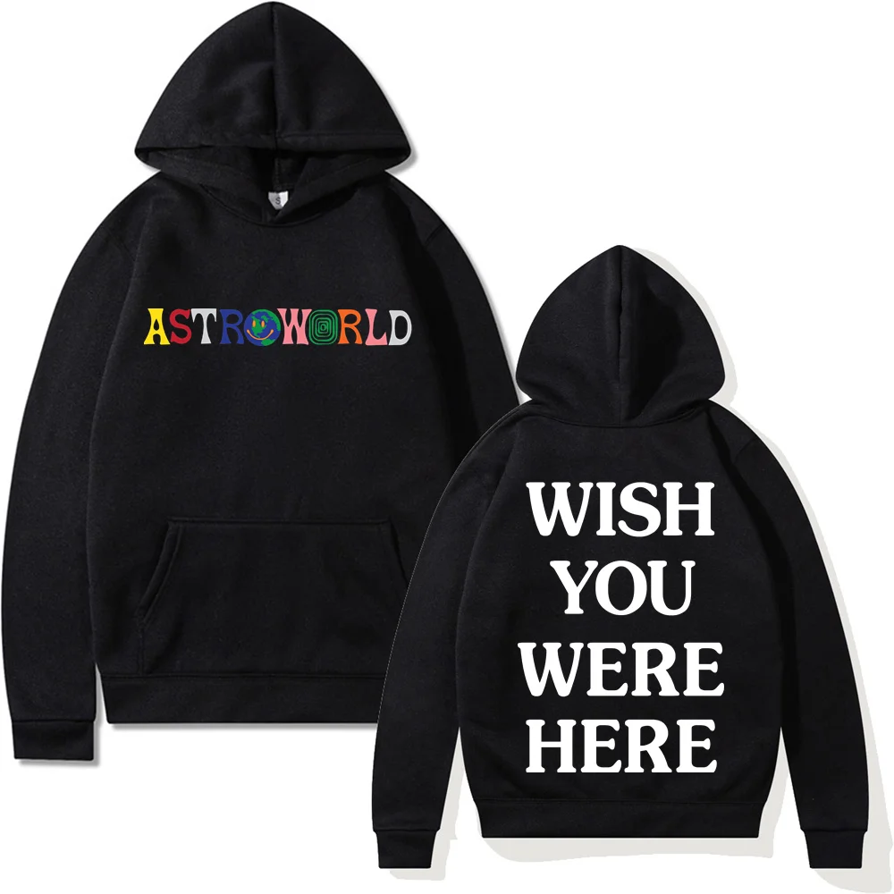 

Cactus Jack ASTROWORLD WISH YOU WERE HERE HOODIES Fashion Letter ASTROWORLD HOODIE Streetwear Man Woman Pullover Sweatshirt